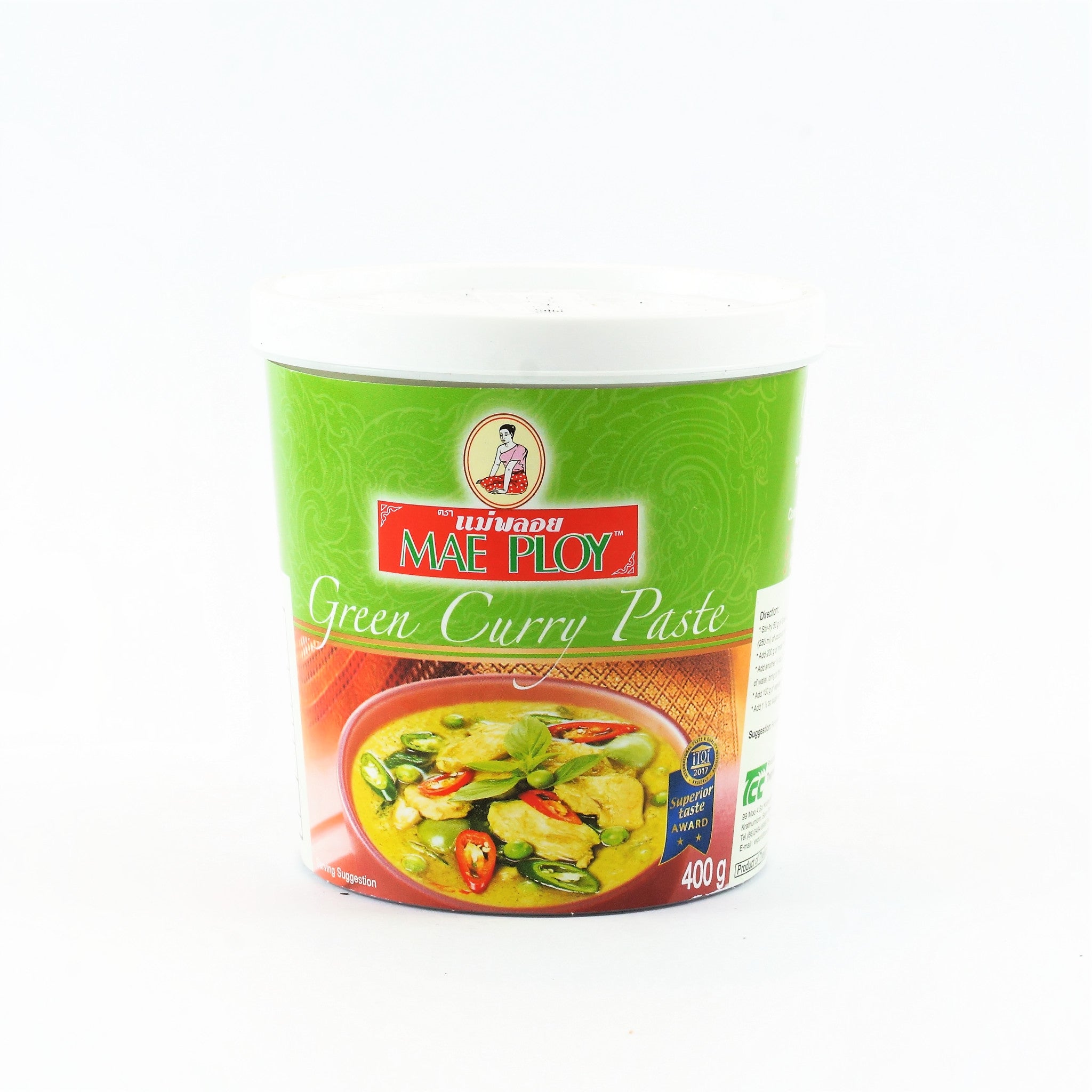 Mae Ploy Thai Green Curry Paste 400G