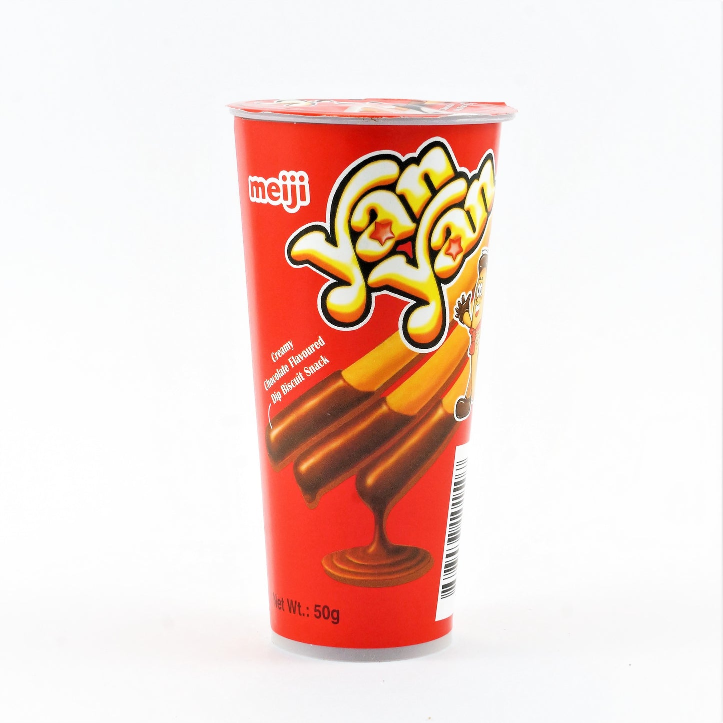 MEIJI YAN YAN BISCUIT STICKS WITH CHOCOLATE CREAM DIP 50G