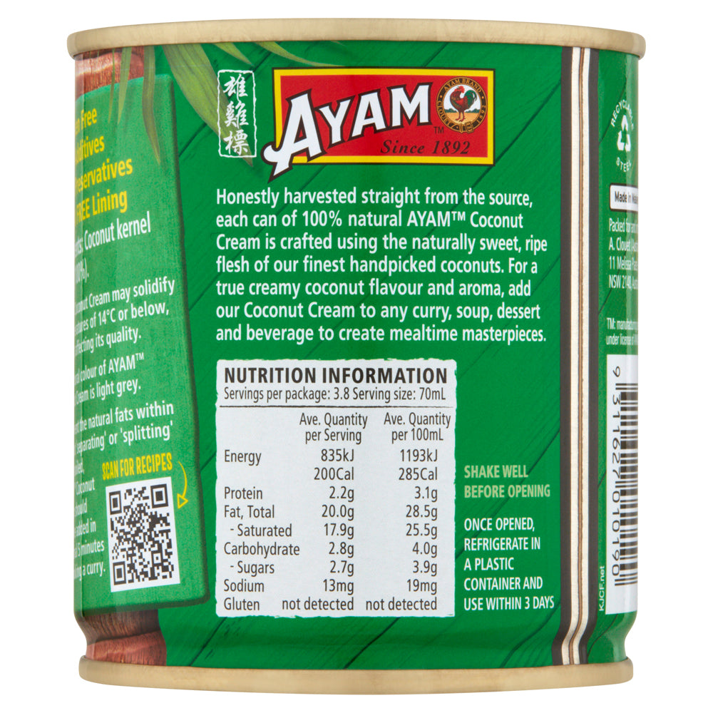 Ayam Coconut Cream 270ml