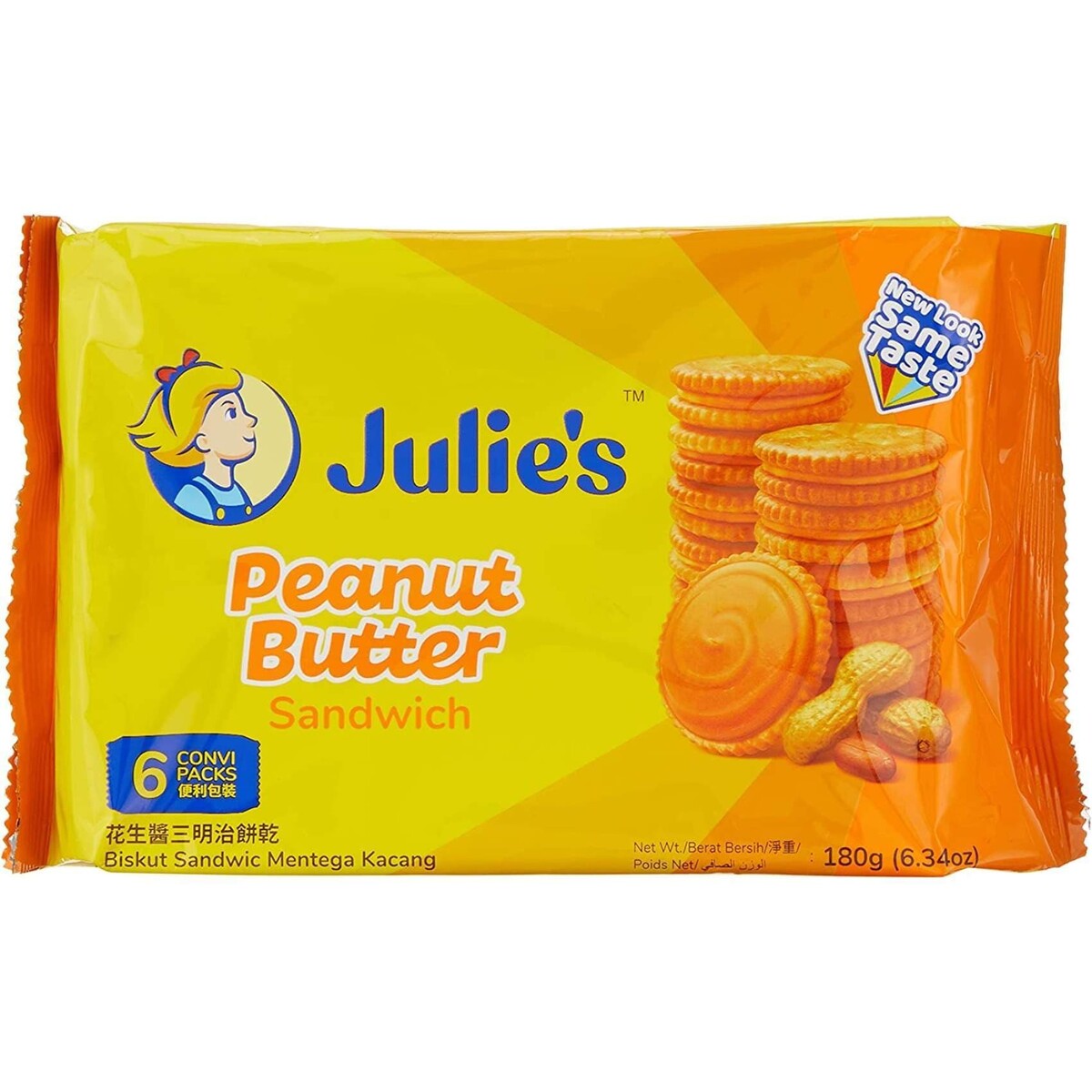 Julie’s Biscuit Peanut Butter Sandwich 180g