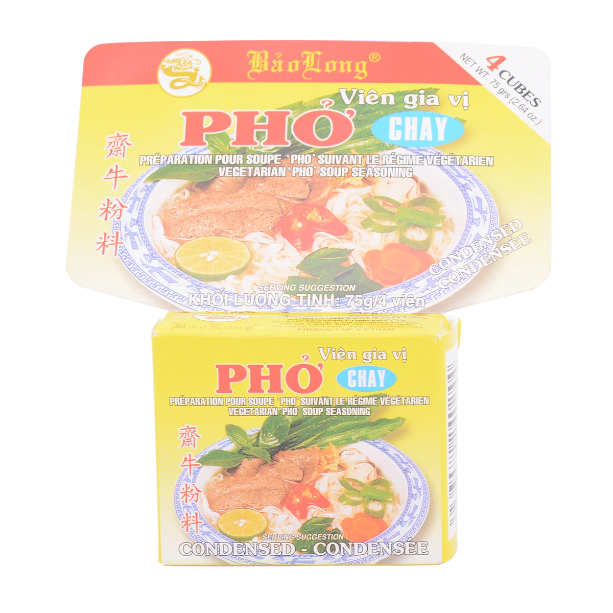 Bao Long Pho Bo Chay (Vegetarian Pho Soup Seasoning) 75g