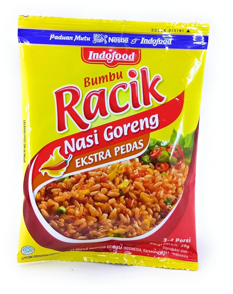 Indofood Racik Nasi Goreng Extra Pedas (Hot Spicy Fried Rice) 20g
