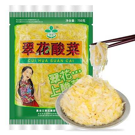 Dong Bei Cui Hua Suan Cai (Green Cabbage Salted) 500g