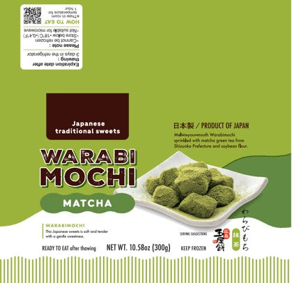 Yano Frozen Warabimochi Matcha 300g