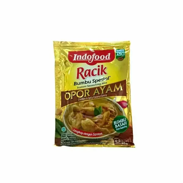 Indofood Racik Bumbu Special Opor Ayam - Instant Seasoning Mix For Chicken In Spicy Coconut Gravy 45g