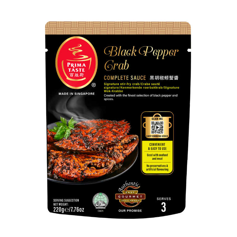 Prima Taste Black Pepper Crab Complete Sauce 220g