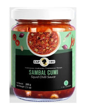 Cap Ibu Sambal Cumi Extra Hot (Salted Squid Chilli Relish) 200g