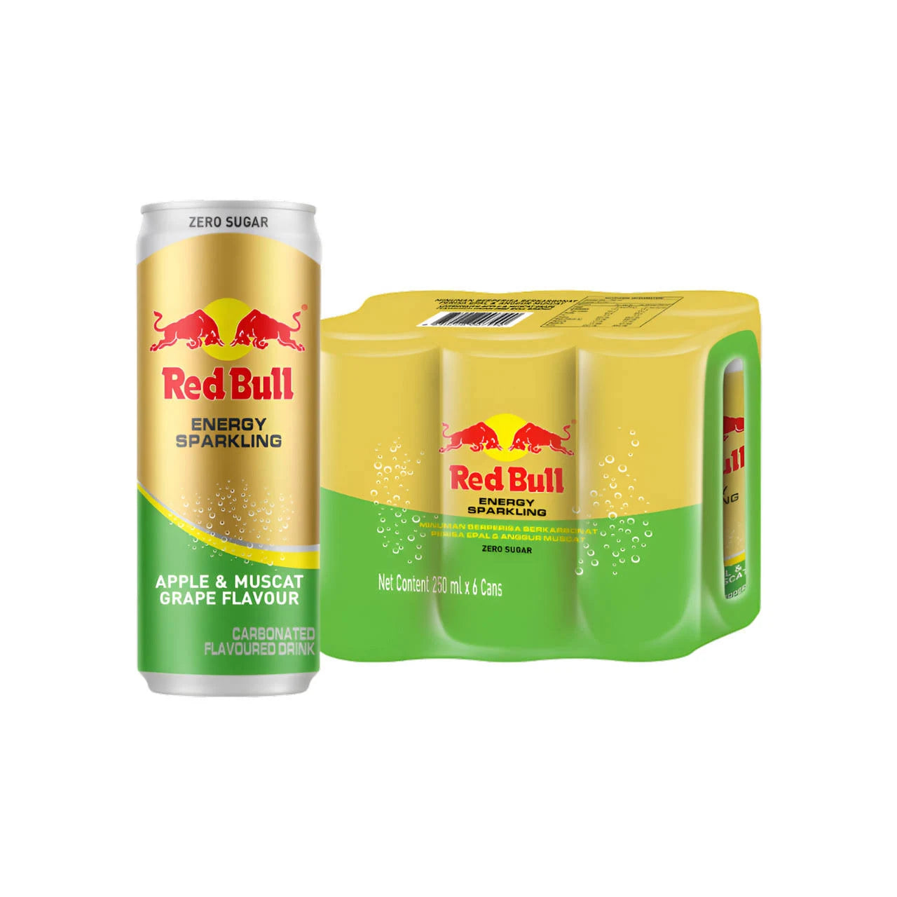 Red Bull Energy Sparkling Apple & Muscat Grape 250ml*6