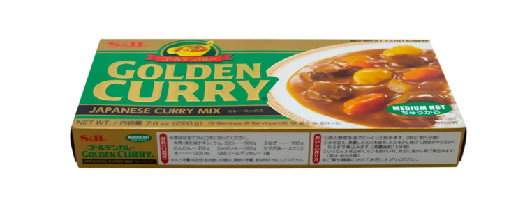S&B Golden Curry Medium Hot Sauce Mix 220g