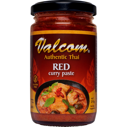 Valcom Authentic Thai Red Curry Paste 210g