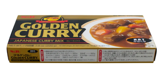 S&B Golden Curry Hot Sauce Mix 220G