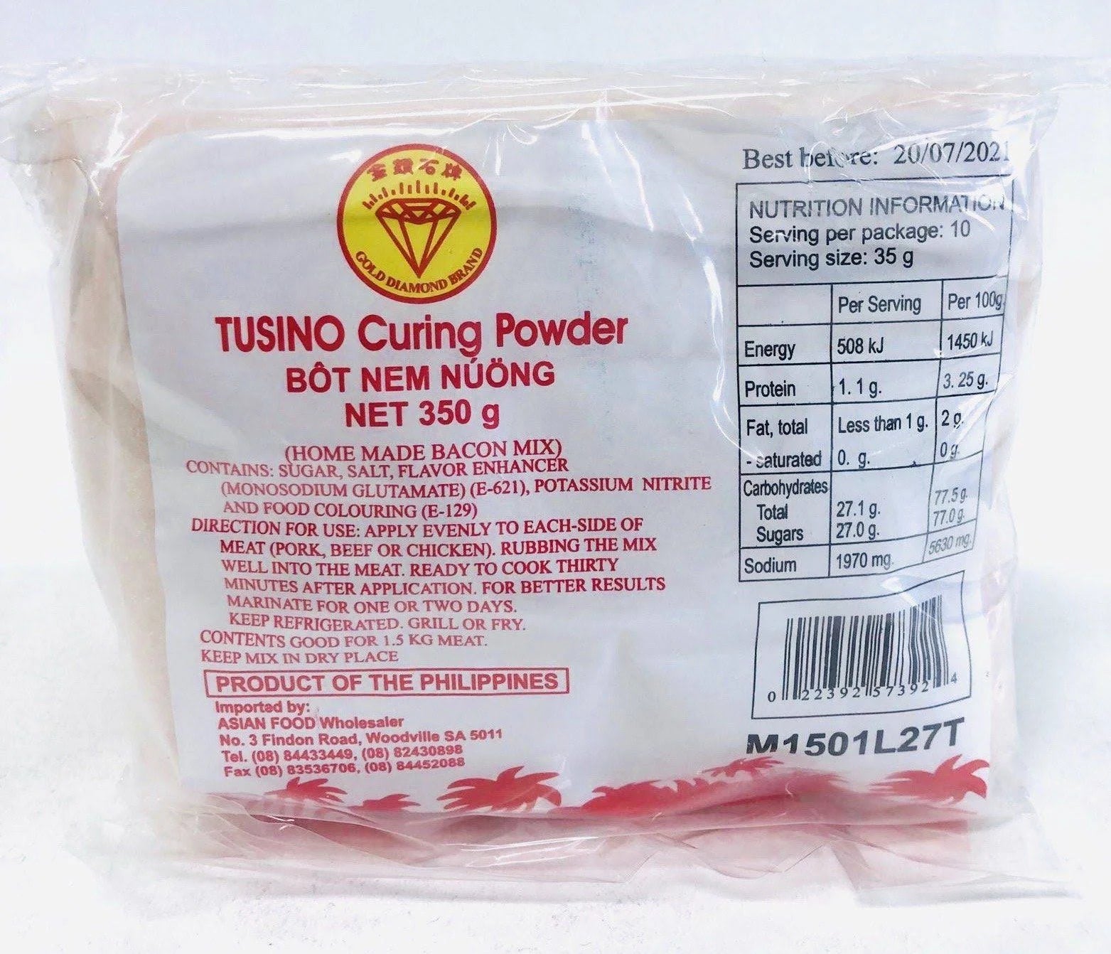 Gold Diamond Tusino Curing Powder 350g