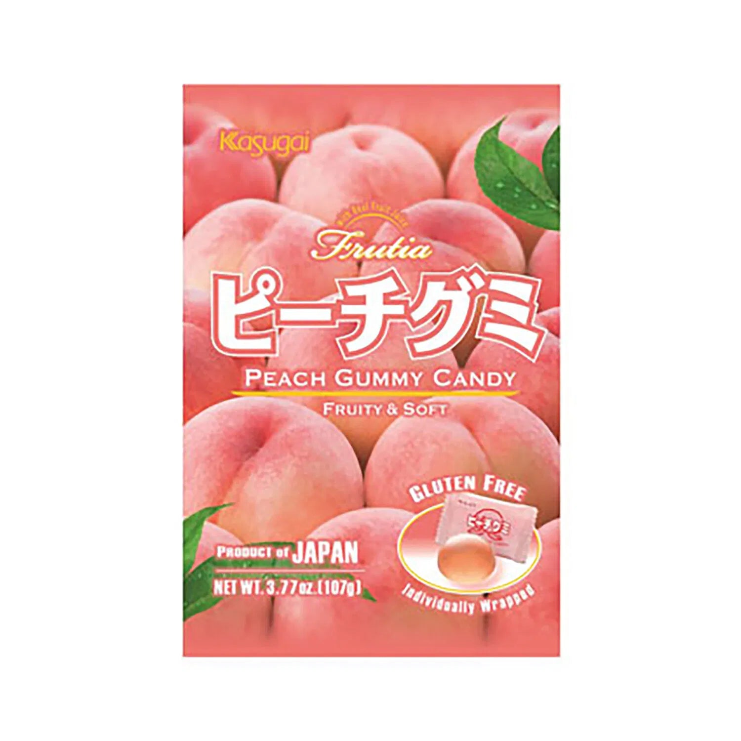 Kasugai Peach Gummy Candy 107g