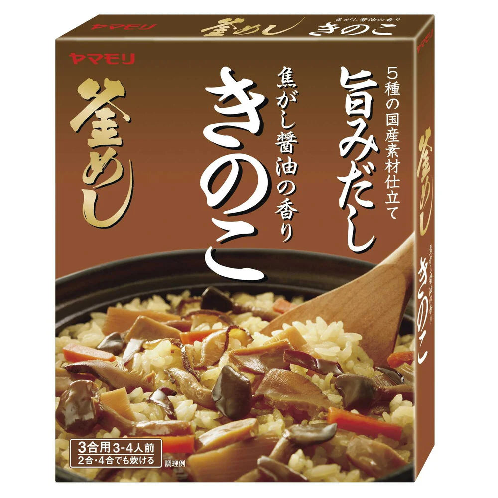 Yamamori Kamameshi Soy Sauce & Mushroom Rice Seasoning 195G