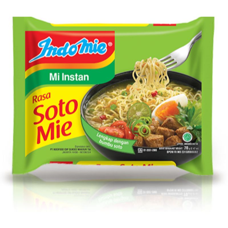 Indomie Rasa Soto Mie - Beef & Lime Flavour Instant Noodles 5P