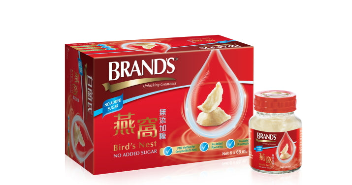Brand's Bird's Nest No Added Sugar 68ml*6