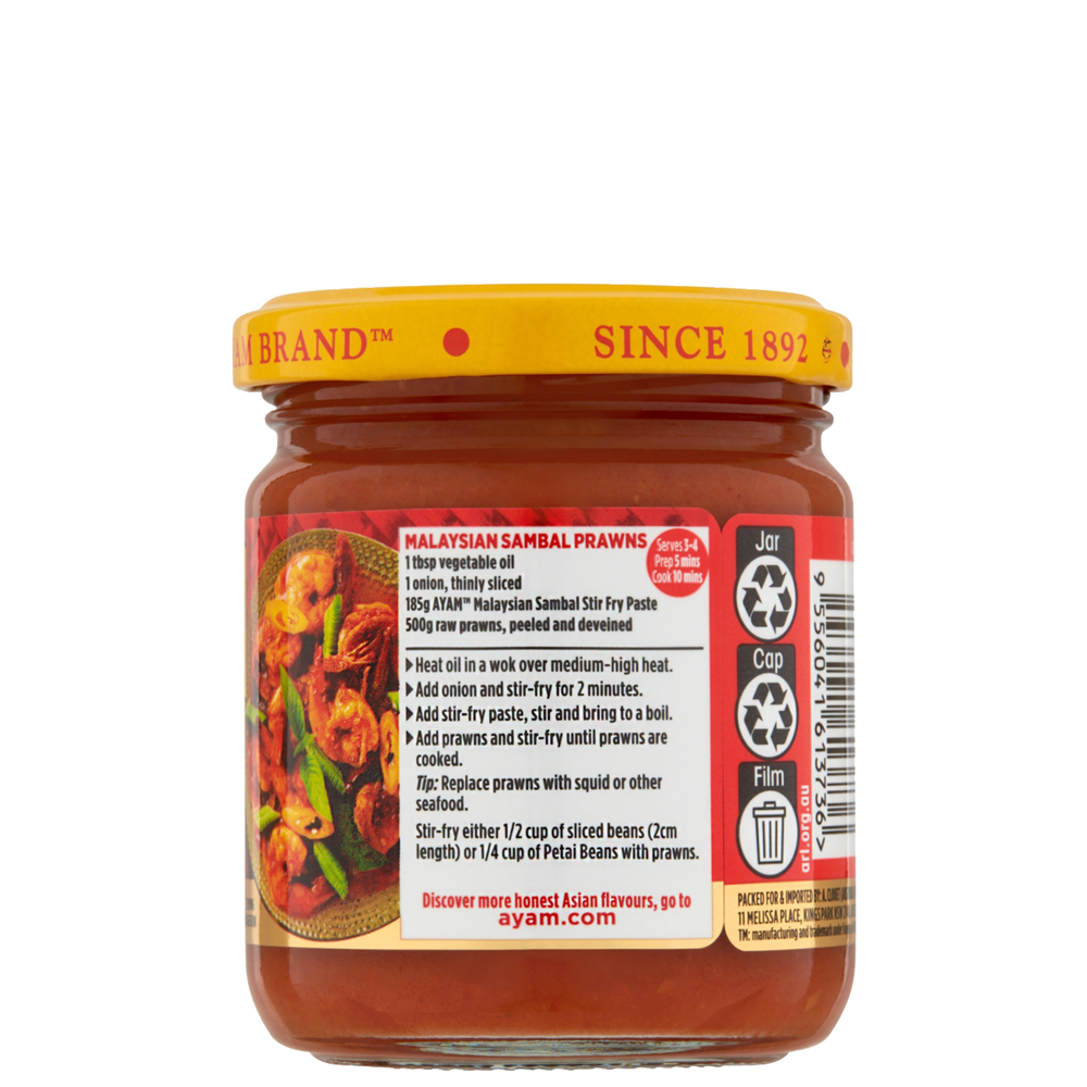 Ayam Malaysian Sambal Paste 185g