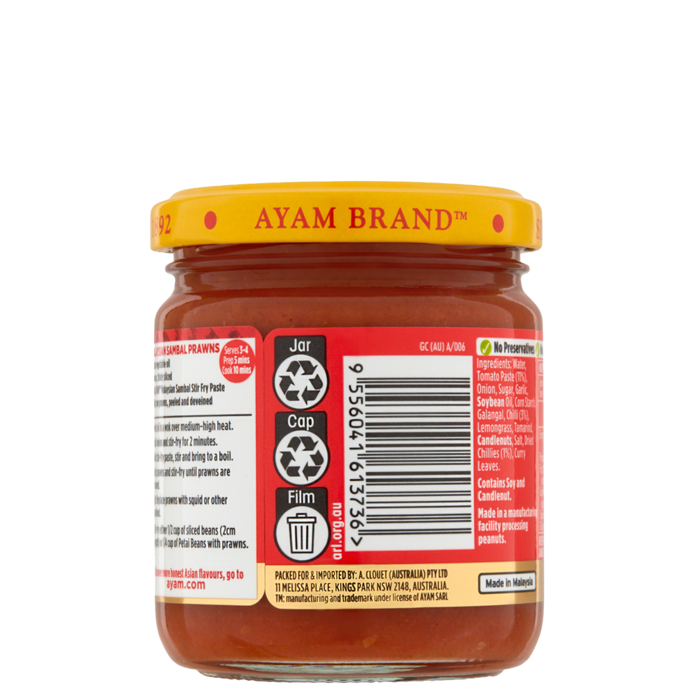 Ayam Malaysian Sambal Paste 185g