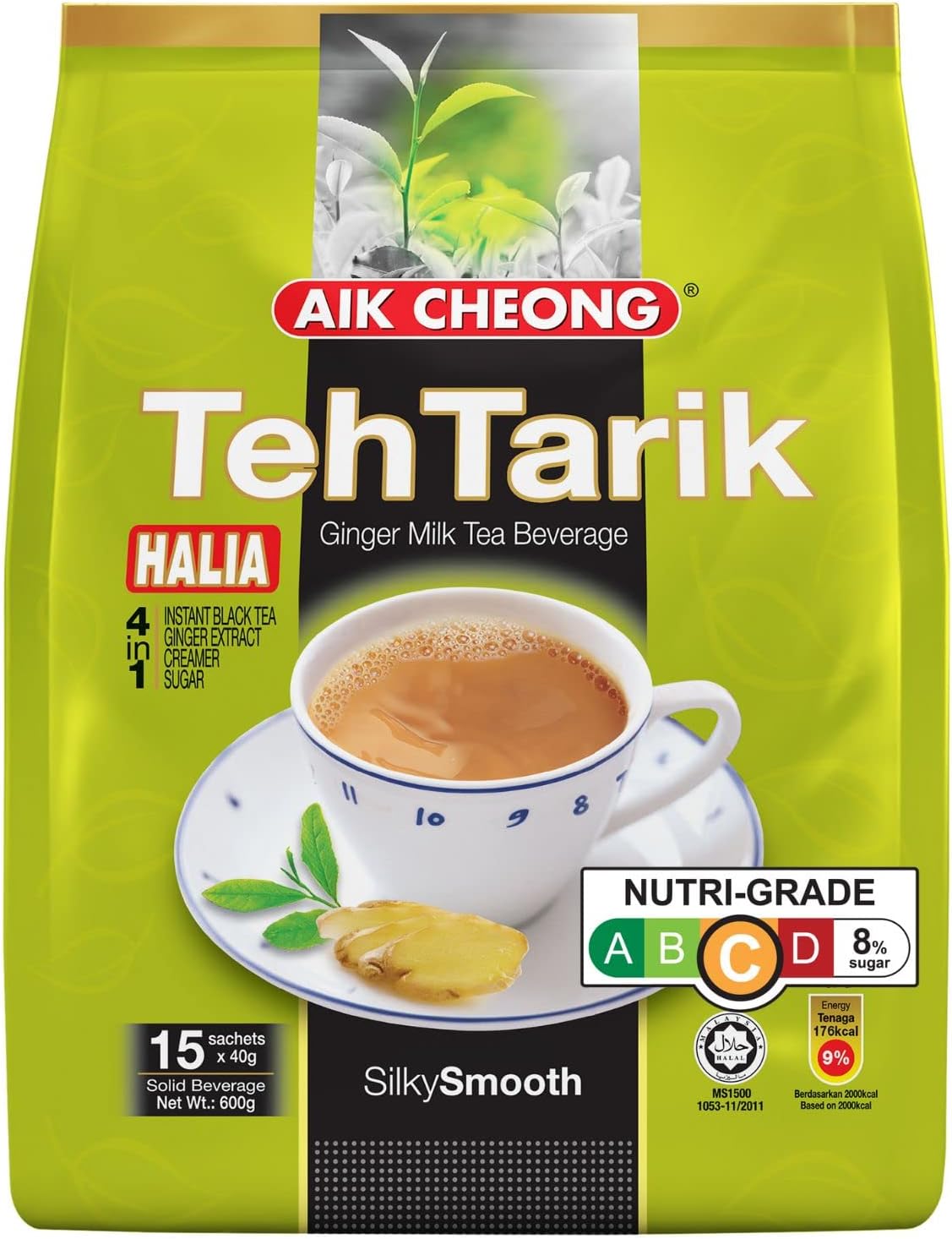 Aik Cheong Teh Tarik Ginger Milk Tea 40g*15