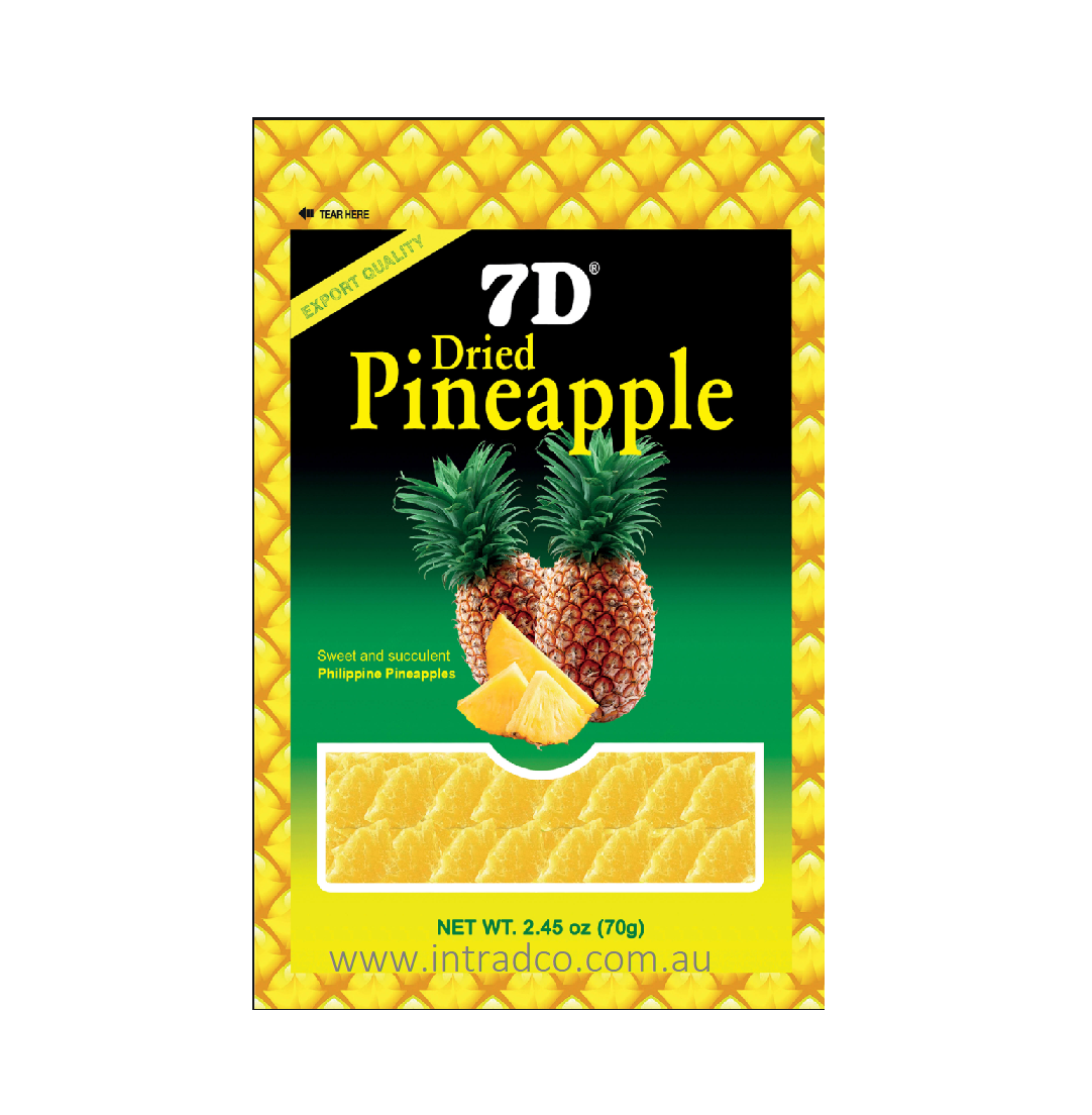 7D Dried Pineapple 70g