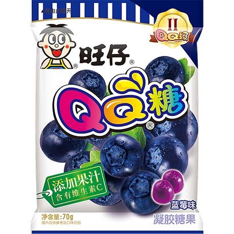 Want Want QQ Blueberry Flavour Gummies 70G