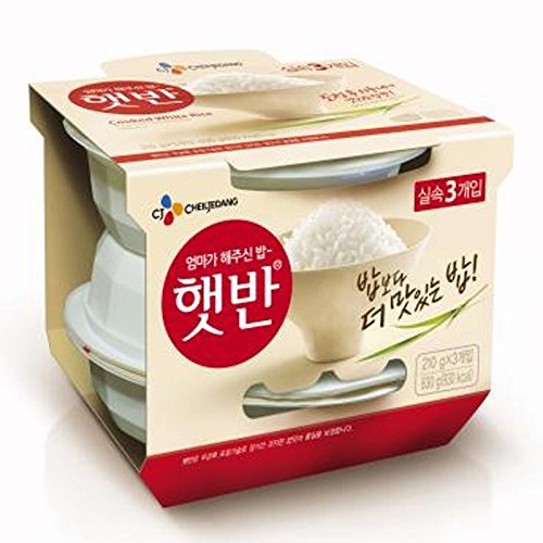 CJ Cooked White Rice 210gx3