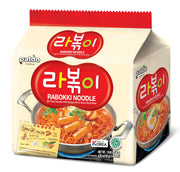 Paldo Rabokki Noodle (Stir Fried Noodle with Korean Hot&Spicy Soup) 4*135g