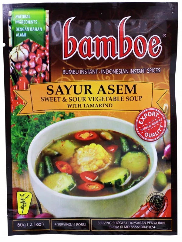 Bamboe Bumbu Sayur Asem (Spice Mix for Sweet & Sour Vegetable Soup) 60g
