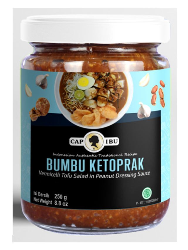 Cap Ibu Bumbu Ketopak (Vermicelli Tofu Salad In Peanut Dressing Sauce Paste) 250g