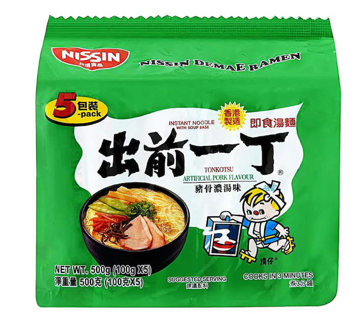Nissin Demae Tonkotsu Flavour Noodles 5P