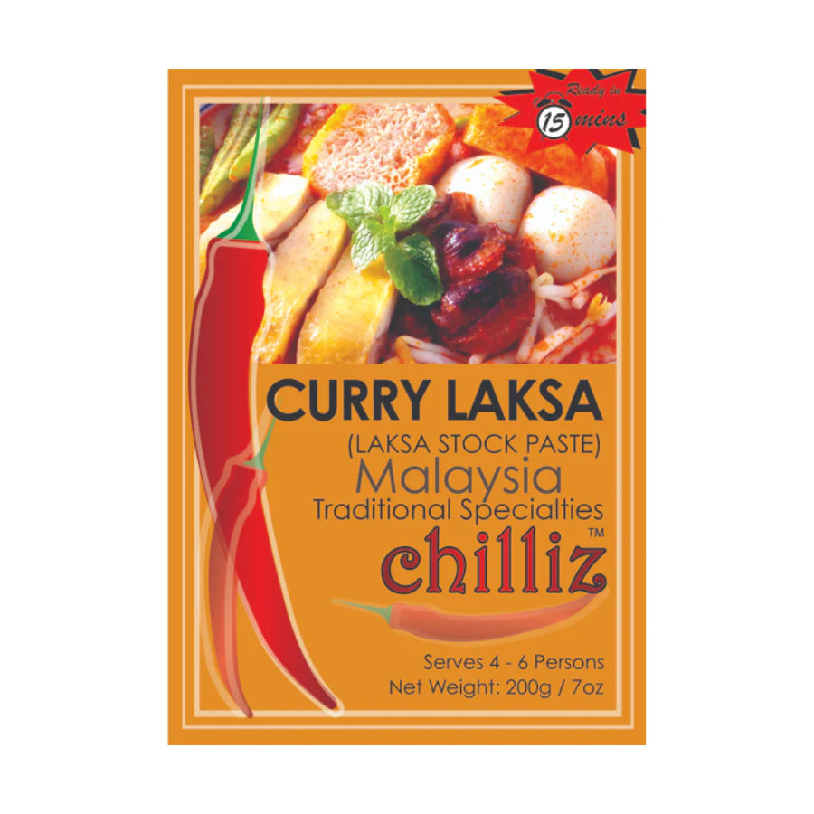 Chilliz Curry Laksa Paste 200G