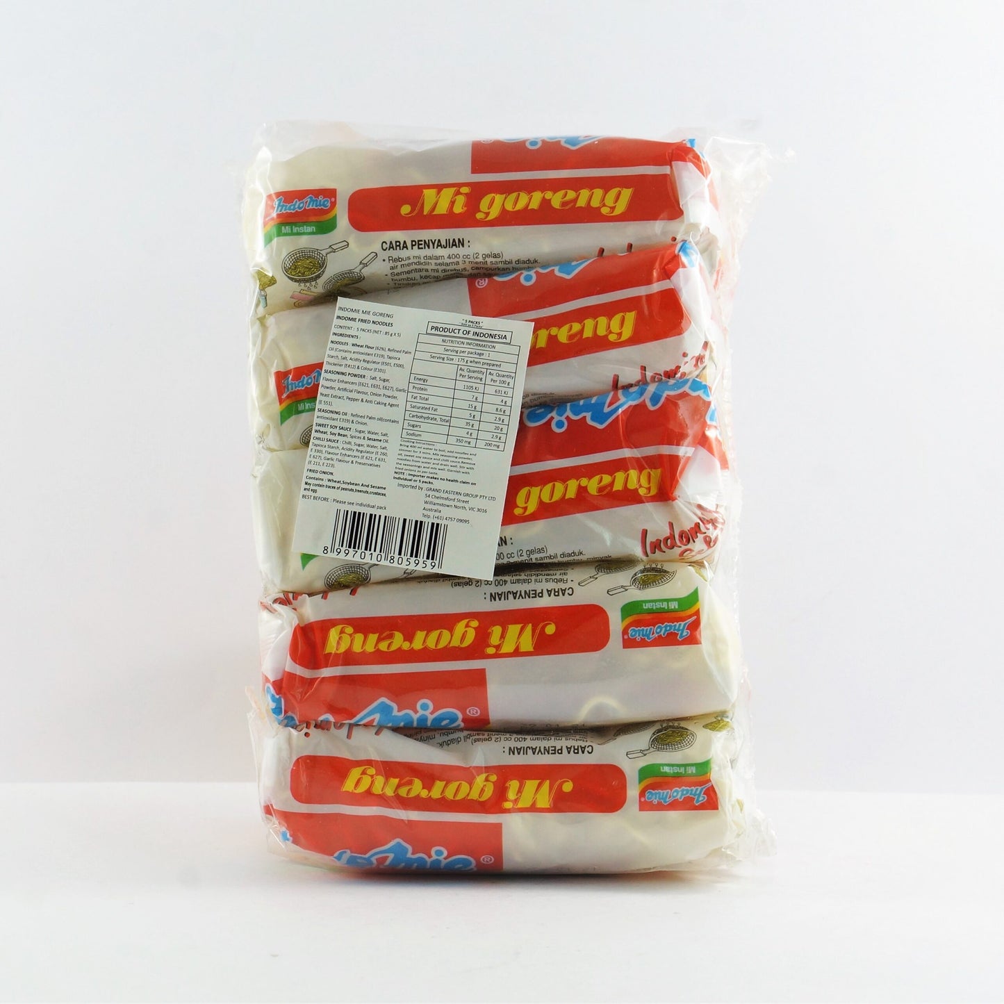 INDOMIE MI GORENG NOODLES 5P
