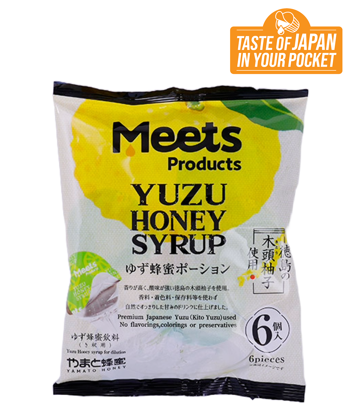 Yamato Yuzu Honey Syrup 6*20g