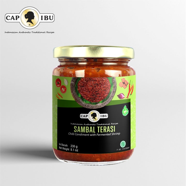 Cap Ibu Mild Sambal Terasi (Chilli Condiment With Fermented Shrimp) 210g