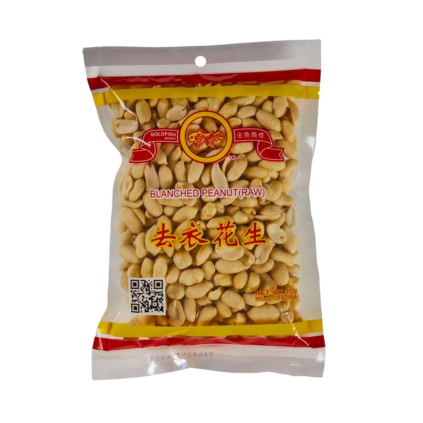 Gold Fish Brand Raw Peanut Without Skin 350g