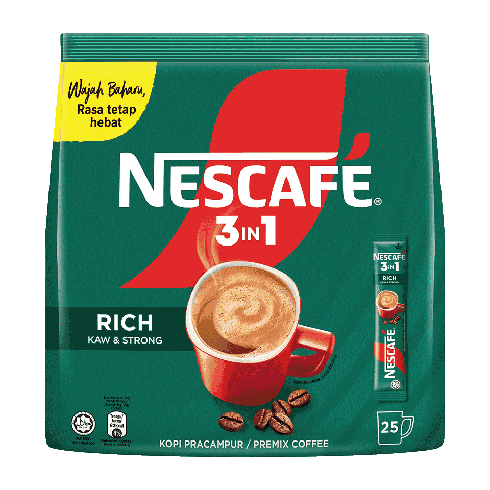 Nescafe 3 in 1 Coffee Mix Rich & Strong 25x18g
