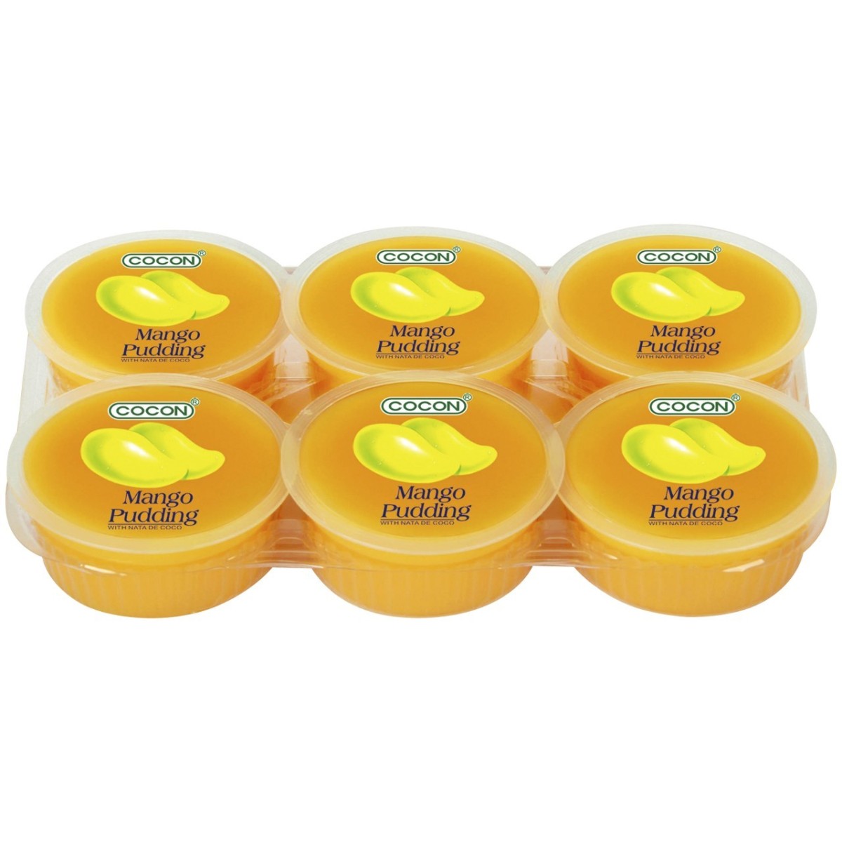 Cocon Nata Fruit Pudding with Nata De Coco Mango Flavour 6x80g