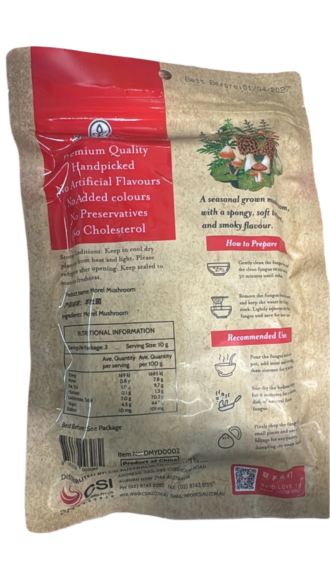 Natureleaf Handpicked Morel Mushroom 30g