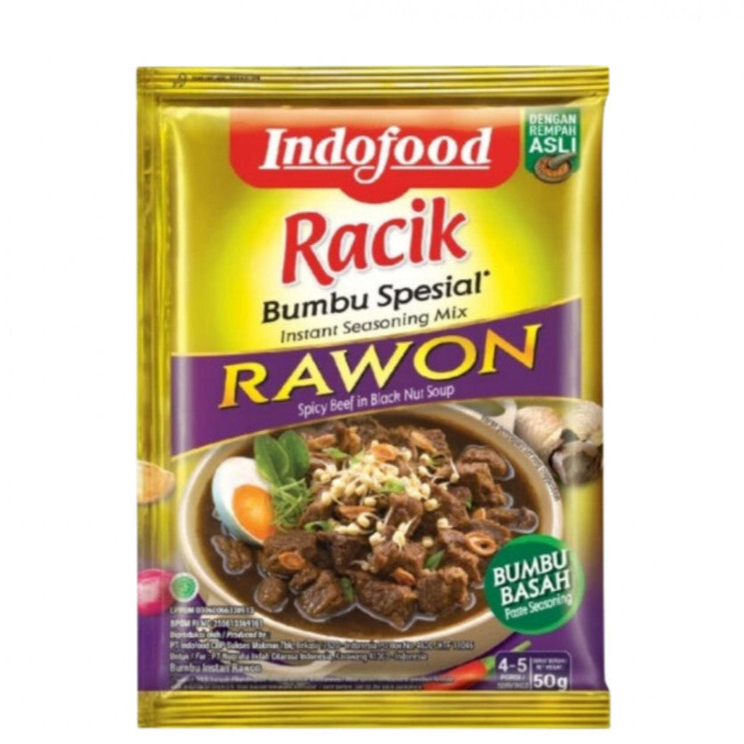 Indofood Racik Rawon (Spicy Beef in Black Nut Soup) 50g
