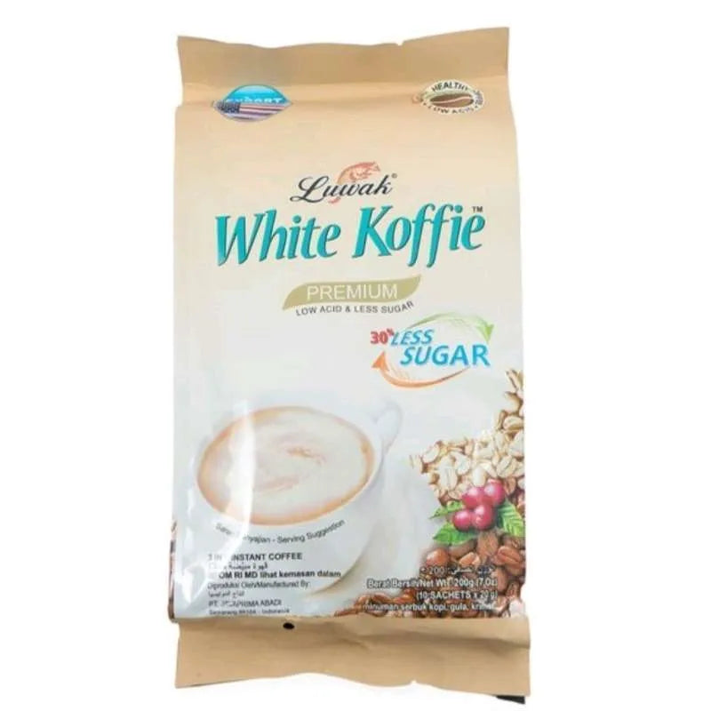 Luwak White Koffie Premium Less Sugar 19 * 19g