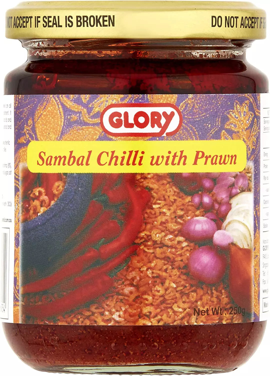 Glory Sambal Chilli with Prawn 250g