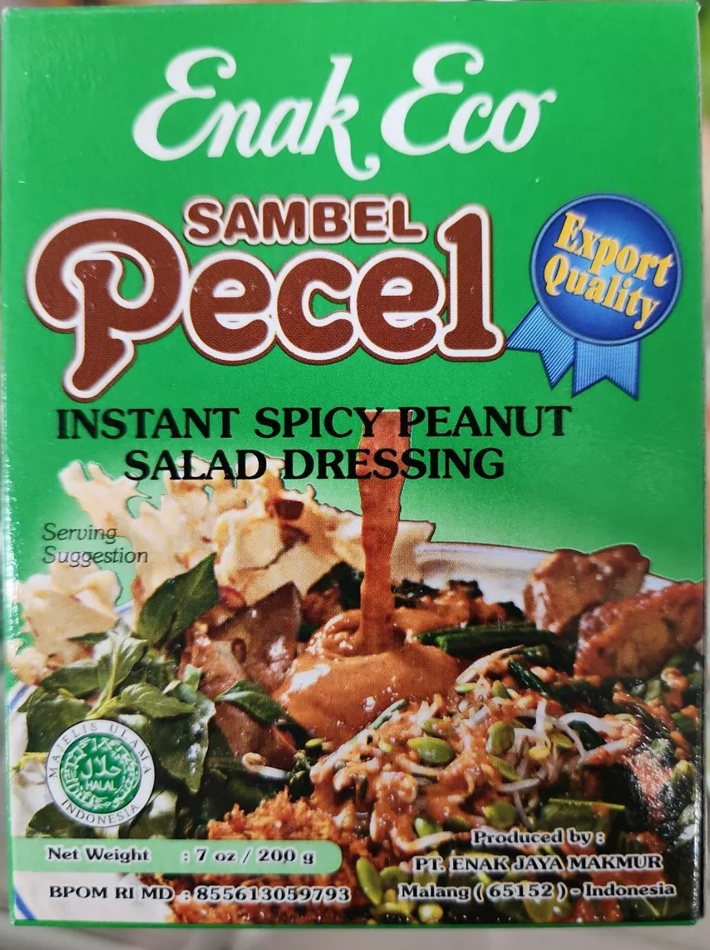 Enak Eco Sambel Pecel Spicy Peanut Salad Dressing 200g