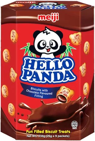 Meiji Hello Panda Biscuits With Chocolate Flavoured Filling 234G