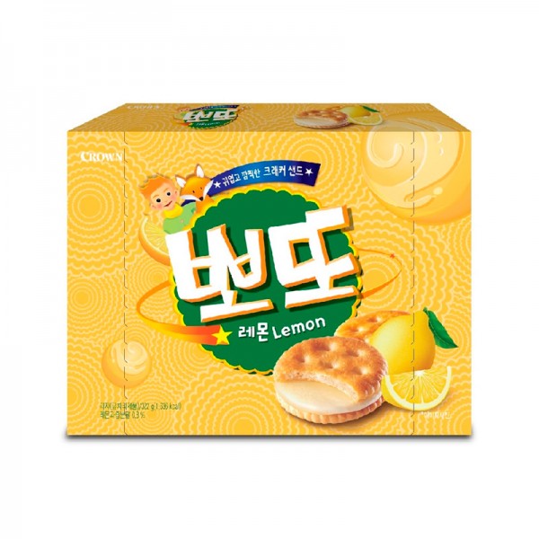 Crown Poteau Lemon Biscuits 322g