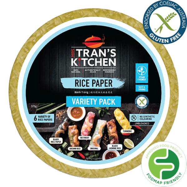 Mrs Tran's Kitchen Rice Paper Variety Pack 375g