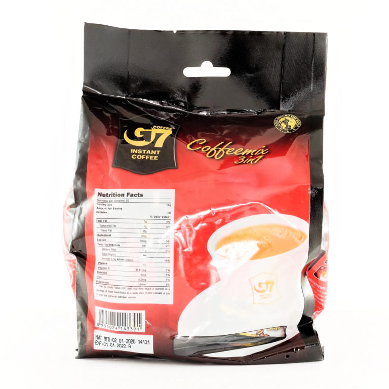 G7 3IN1 INSTANT COFFEE MIX 20P 320G