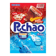UHA Puchao Bubbly Cola & Ramune Flavours Gummies 100g