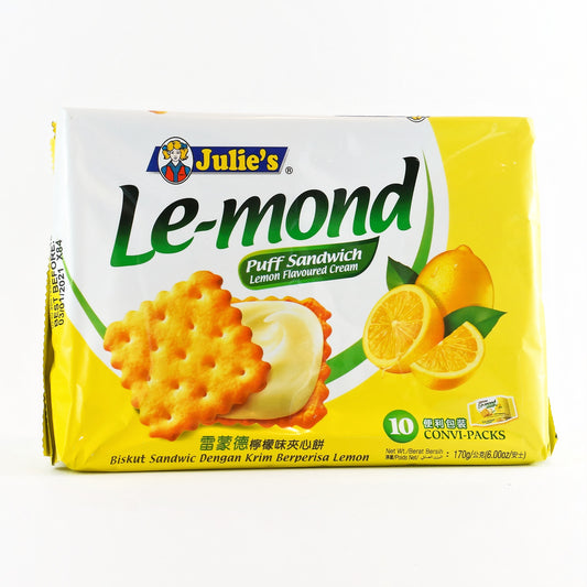 JULIE’S LE-MOND CREAM PUFF SANDWICH BISCUITS 170G