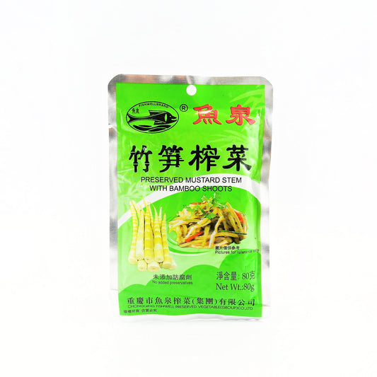 FISH WELL PRESERVED MUSTARD STEM WITH BAMBOO SHOOTS 80G