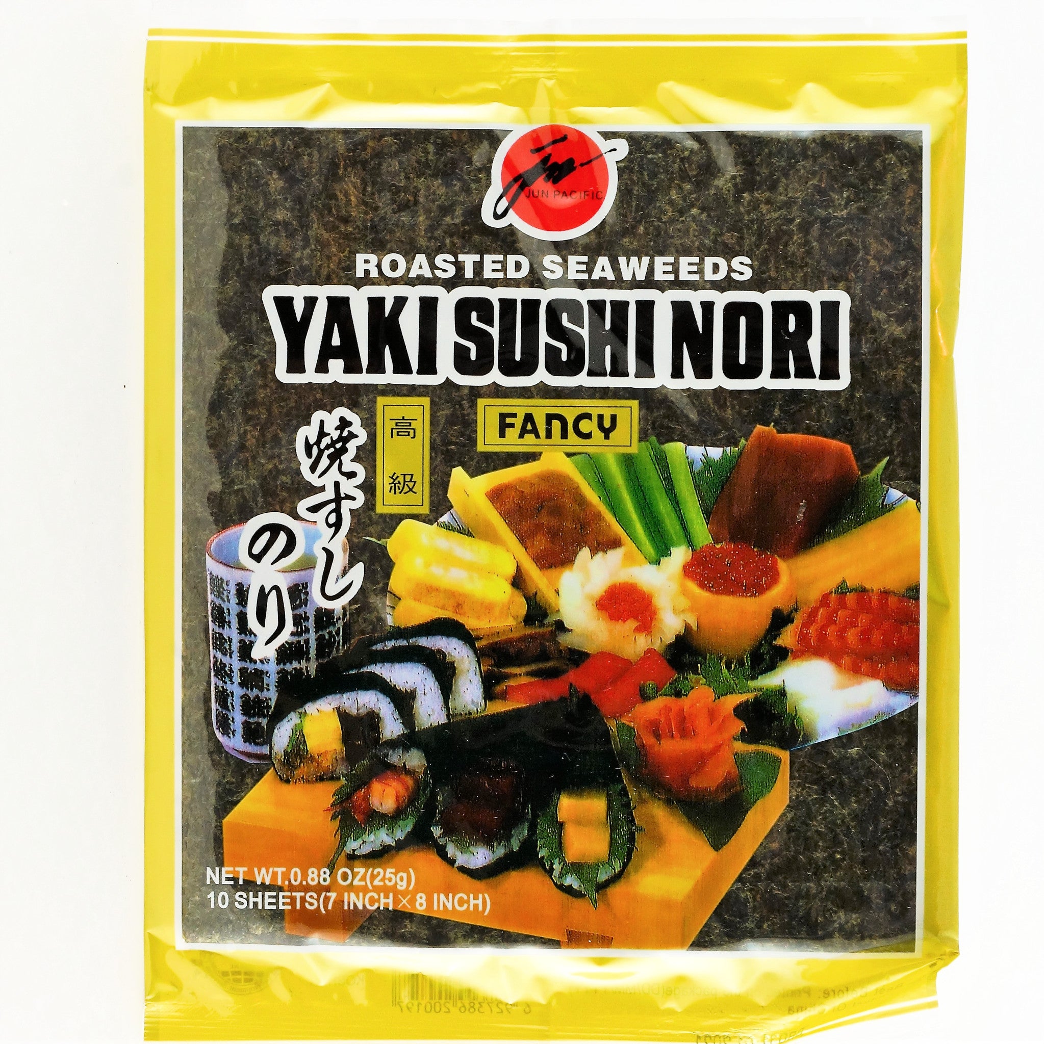 JUN PACIFIC YAKI SUSHI NORI SHEETS 10P 25G